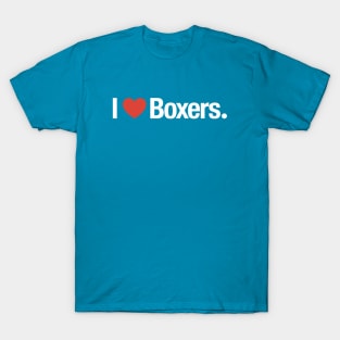 I heart Boxers. T-Shirt